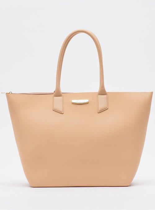 Bolsa Petite Jolie Big Shopping Cream/Doce De Leite PJ11275