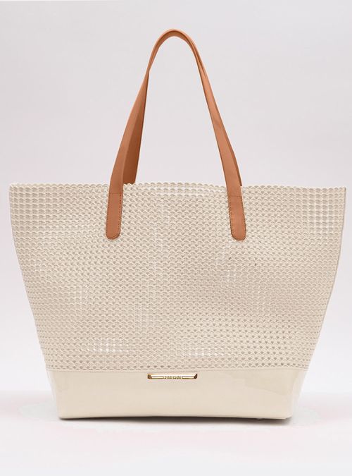 Bolsa Petite Jolie Ibiza White/Doce De Leite PJ10734B