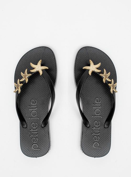 Chinelo Petite Jolie Fresh Preto PJ7672