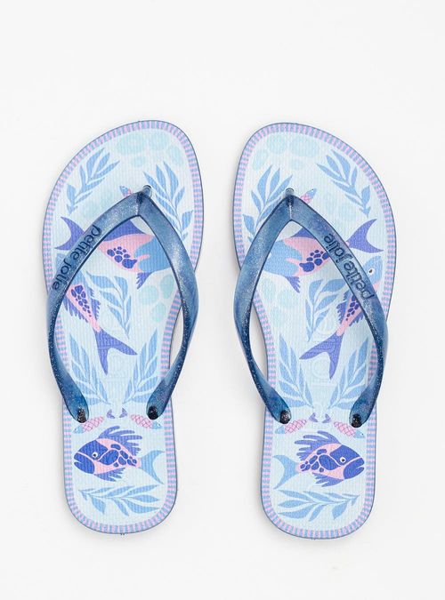 Chinelo Petite Jolie Fresh Dark Blue/Fundo do Mar 2 PJ6969