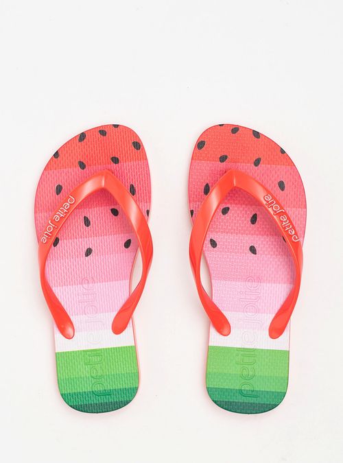 Chinelo Petite Jolie Fresh In Coral/Melancia 3 PJ6969IN