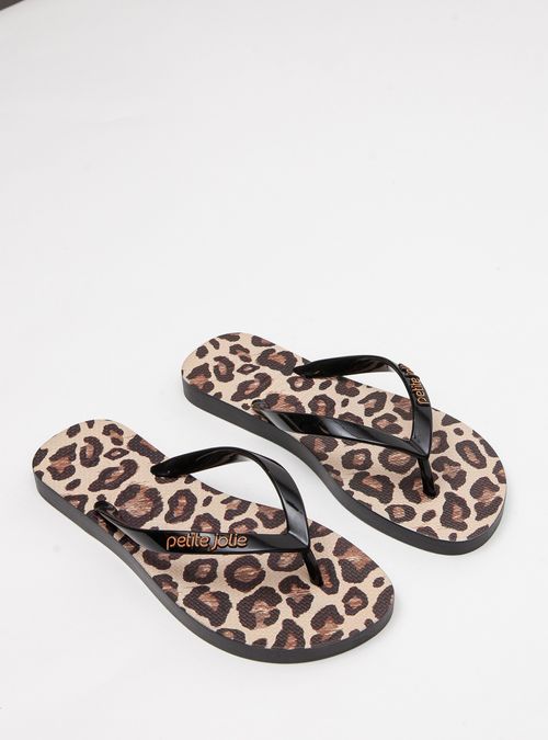 Chinelo Petite Jolie Fresh Preto/Onça 5 PJ6969
