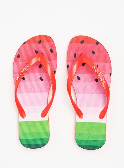 Chinelo Petite Jolie Fresh Sunset Coral/Melancia 3 PJ6969