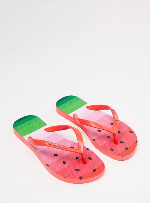 Chinelo Petite Jolie Fresh Sunset Coral/Melancia 3 PJ6969