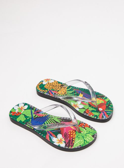 Chinelo Petite Jolie Fresh Translúcido/Tropical 15 PJ6969