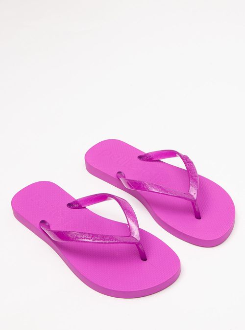 Chinelo Petite Jolie Fresh Glitter Uva PJ6901II