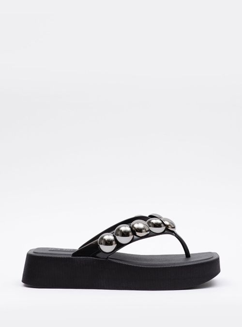 Chinelo Petite Jolie Hit Preto/Grafite PJ7139