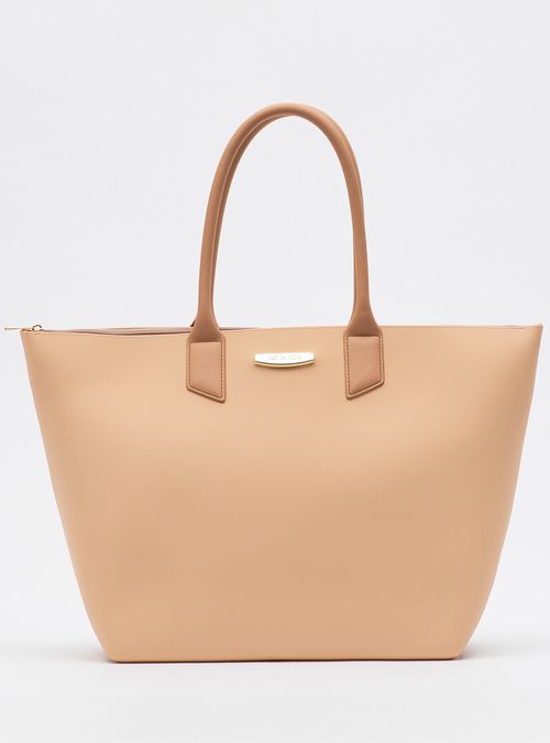 Bolsa Petite Jolie Big Shopping Cream/Doce De Leite PJ11275