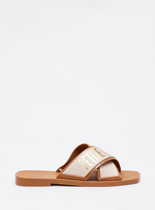 Chinelo Petite Jolie Vibe Doce De Leite PJ7611