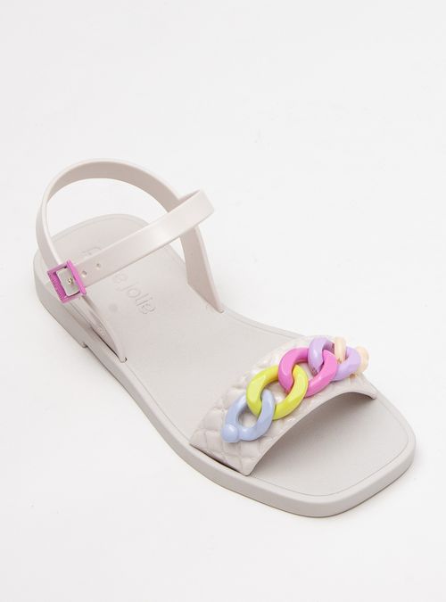 Sandália Infantil Petite Jolie Lolly In White PJ7619IN