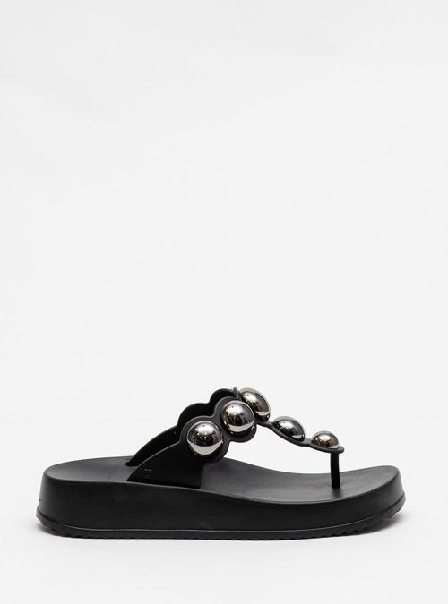 Chinelo Petite Jolie Bold Preto/Grafite PJ7586