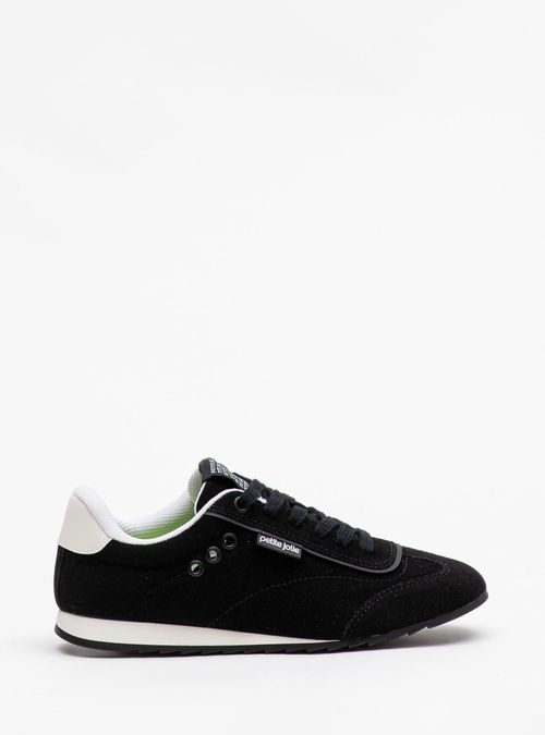 Tênis Petite Jolie Flat Sneaker Preto/Preto PJ7546