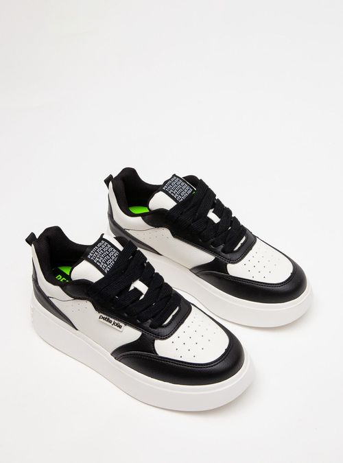Tênis Petite Jolie Start Branco/Preto PJ7537