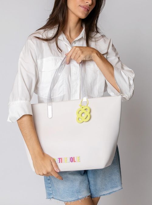 Bolsa Petite Jolie Beach White/Translúcido/Limão PJ11287