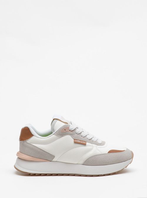 Tênis Petite Jolie Retro Running Branco/Avela Light PJ7541