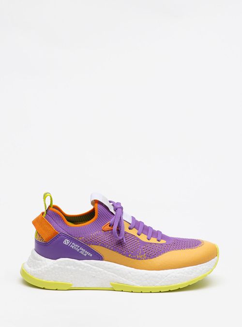 Tênis Petite Jolie Puff Sneaker Uva/Branco/Limão PJ7130II