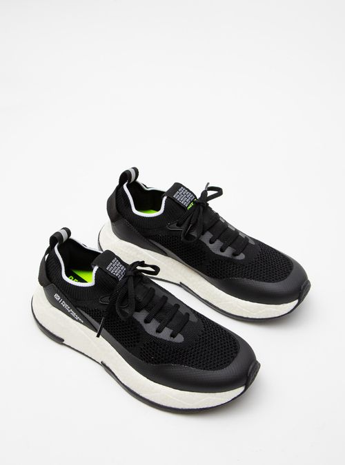 Tênis Petite Jolie Puff Sneaker Preto/Branco/Preto PJ7130II