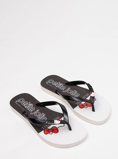 Chinelo Petite Jolie Fresh Preto/Hello Kitty 10 PJ7206HK