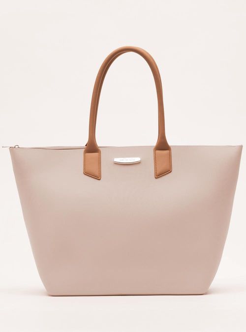 Bolsa Petite Jolie Big Shopping Cream/Doce De Leite PJ11275