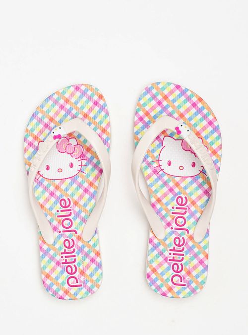 Chinelo Infantil Fresh In White/Hello Kitty 11 PJ7206INHK