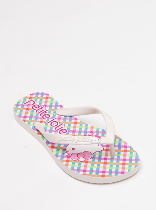Chinelo Infantil Fresh In White/Hello Kitty 11 PJ7206INHK