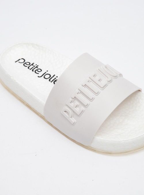 Chinelo Petite Jolie Puff White PJ7132