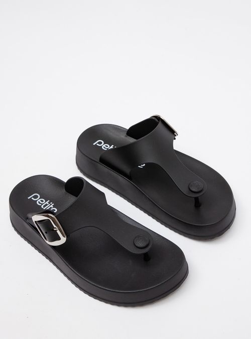 Chinelo Petite Jolie Day Preto/Grafite PJ7499