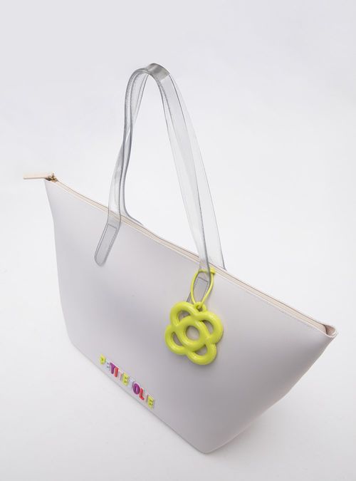 Bolsa Petite Jolie Beach White/Translúcido/Limão PJ11287