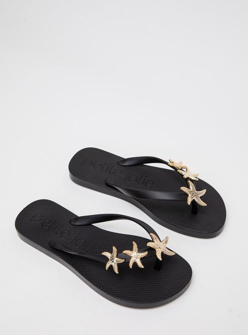 Chinelo Petite Jolie Fresh Preto PJ7672