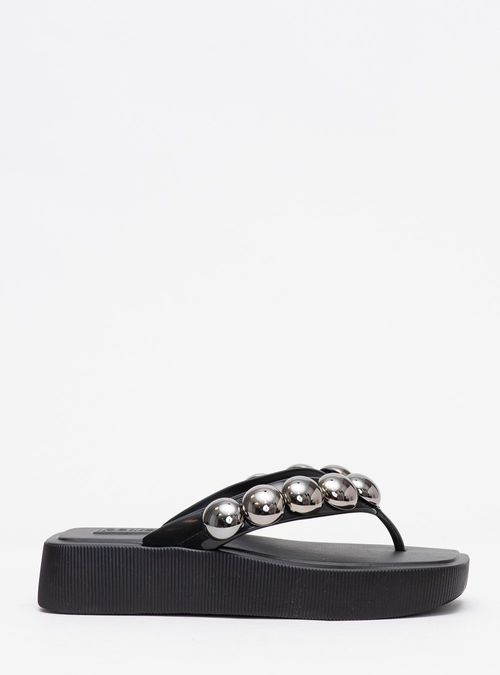 Chinelo Petite Jolie Hit Preto/Grafite PJ7139