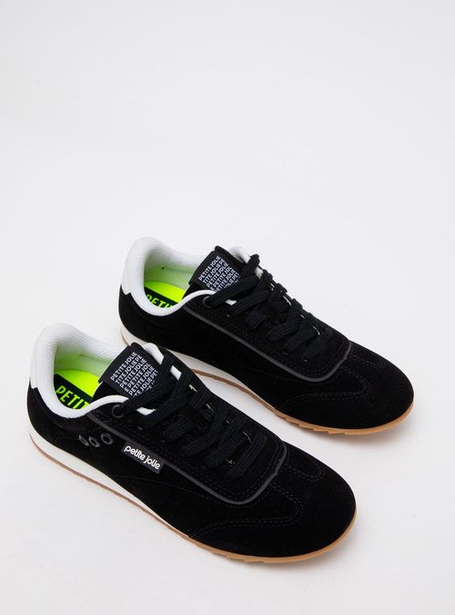 Tênis Petite Jolie Flat Sneaker Preto/Preto PJ7546