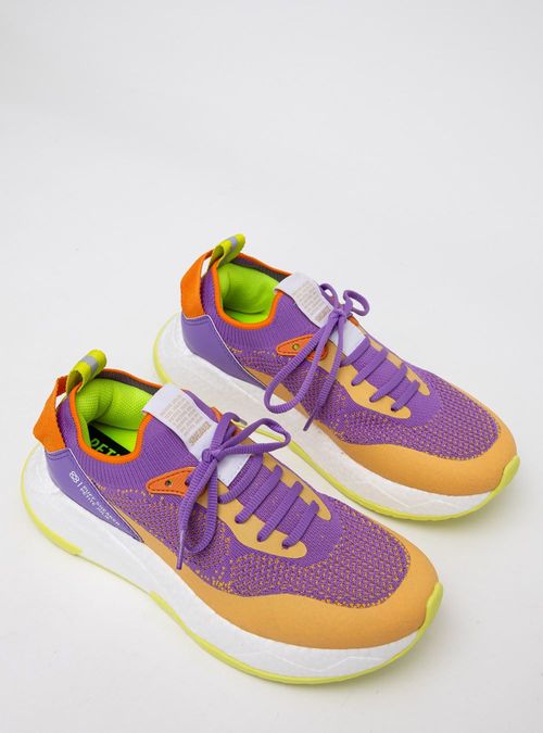 Tênis Petite Jolie Puff Sneaker Uva/Branco/Limão PJ7130II