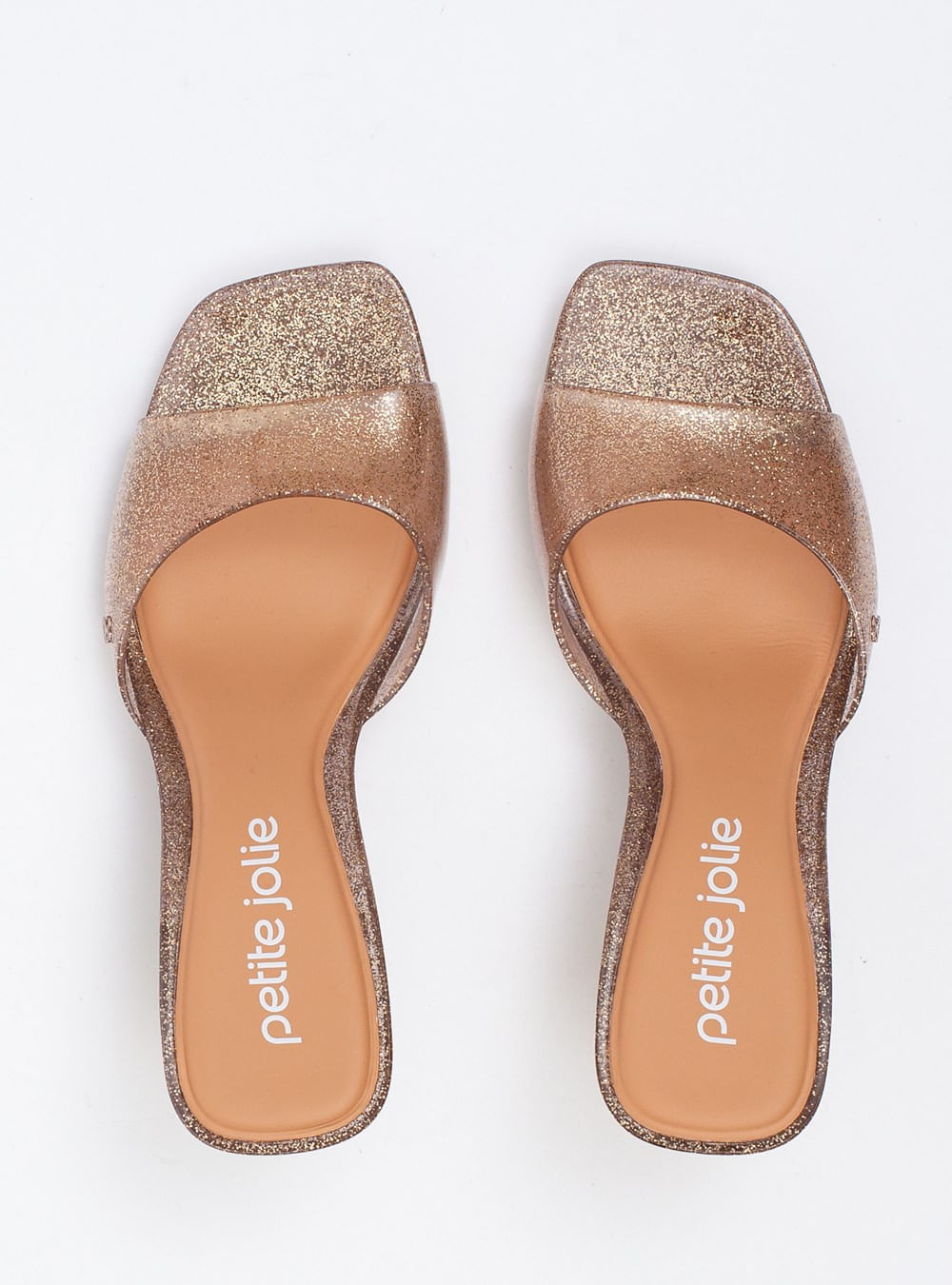 Tamanco Petite Jolie Icon Glitter Ouro Light PJ7368