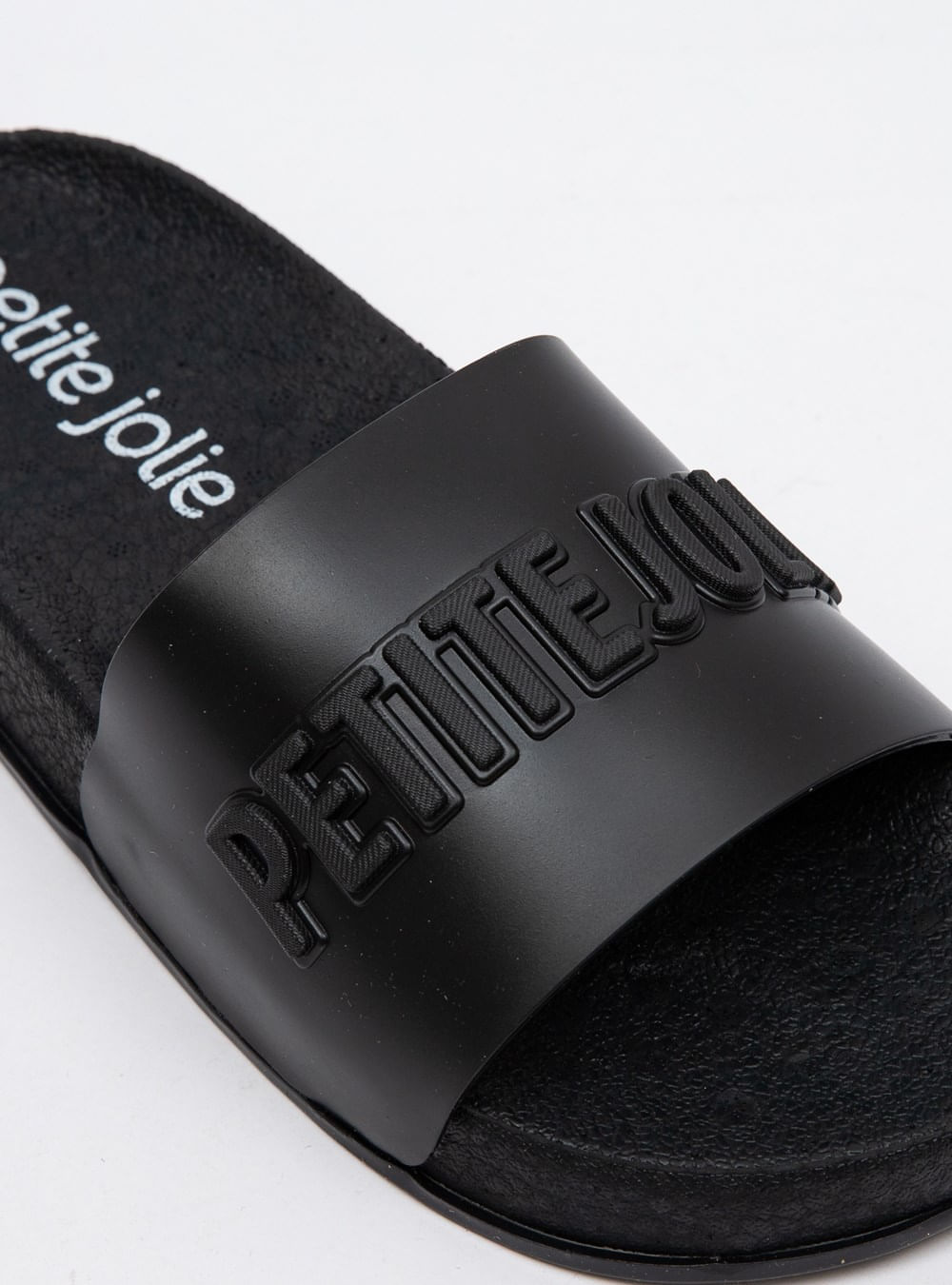 Chinelo Slide Petite Jolie Puff Preto PJ7132