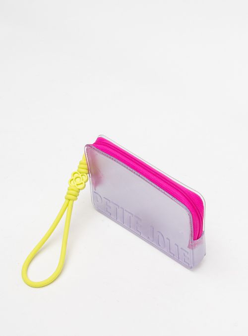 Carteira Petite Jolie Push Translúcido/Limão PJ20167