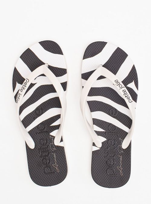 Chinelo Petite Jolie Fresh White/Zebra 4 PJ6969