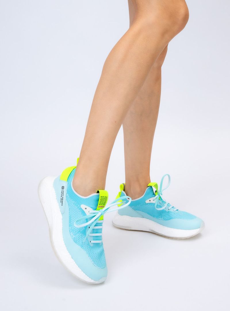 Tênis Petite Jolie Puff Sneaker Bubble Blue PJ7130II