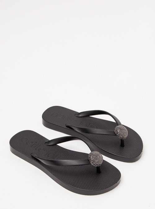 Chinelo Petite Jolie Fresh Preto PJ7677