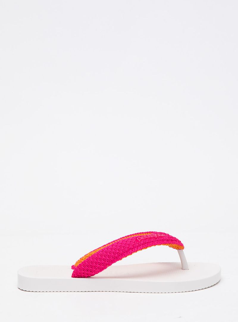 Chinelo Petite Jolie Fresh Crochê White PJ7766