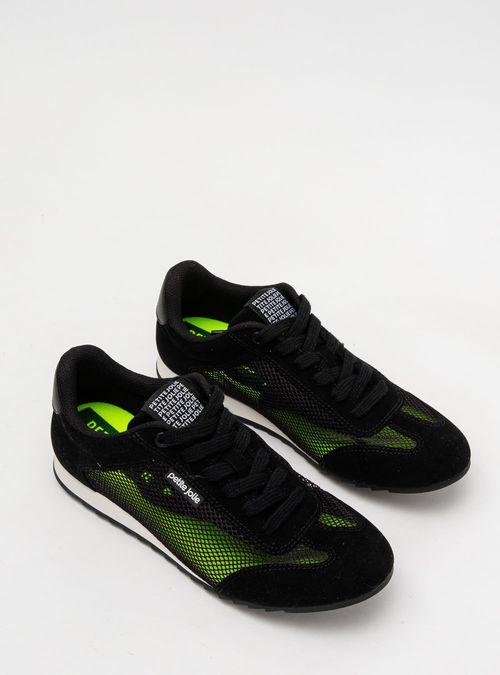 Tênis Petite Jolie Flat Sneaker Preto PJ7698