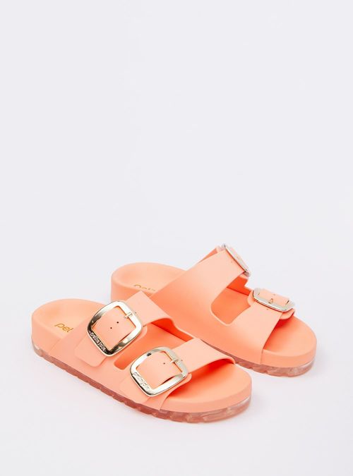 Chinelo Petite Jolie Lovin' Flat Coral/Translúcido PJ7279