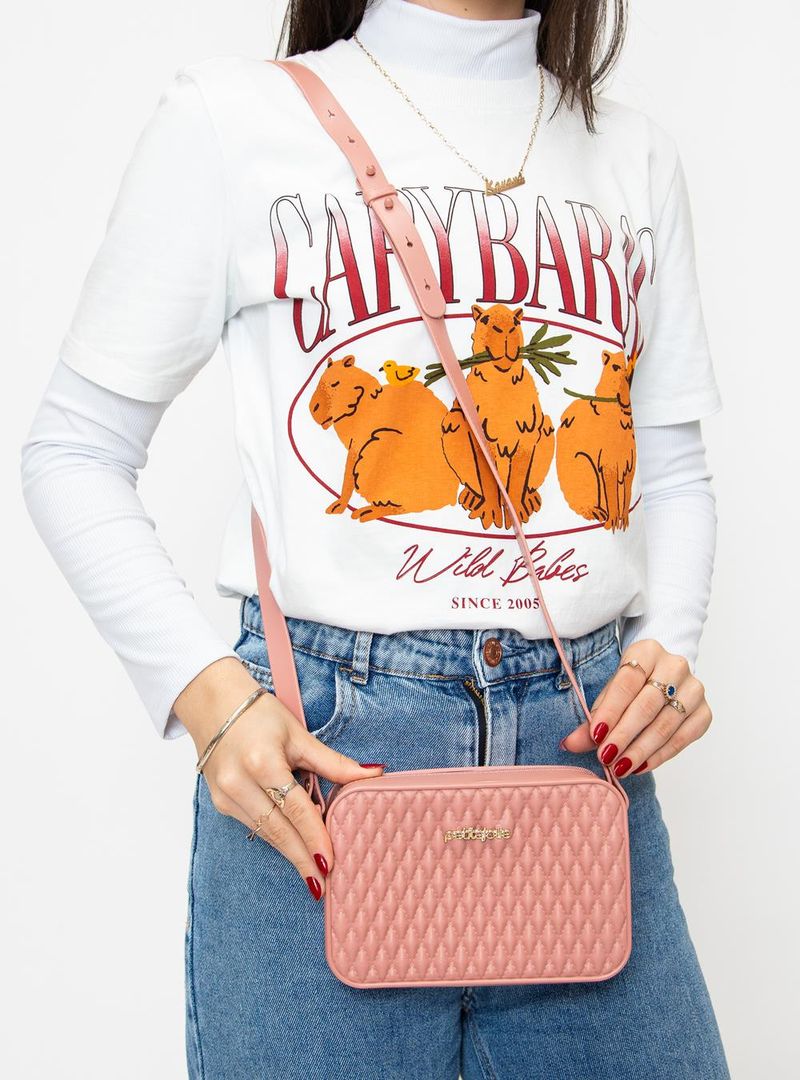 Bolsa Petite Jolie Pop II Rosa Antigo PJ10866