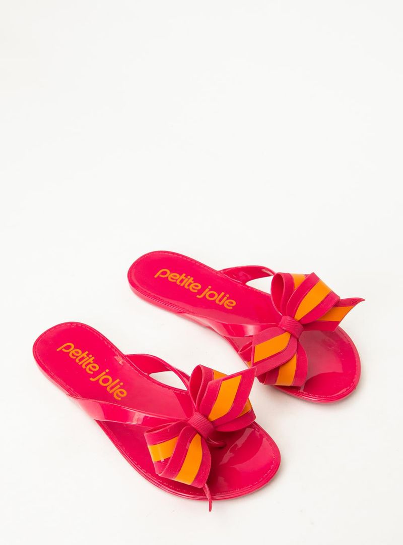 Chinelo Petite Jolie Lucky Pink/Laranja PJ5533