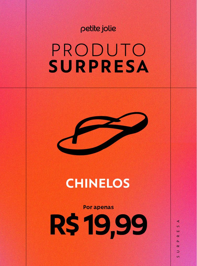 Chinelo Surpresa Petite Jolie