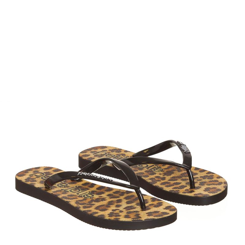 Chinelo Petite Jolie Fresh Preto/Sola Preto/Onça 4 PJ6969