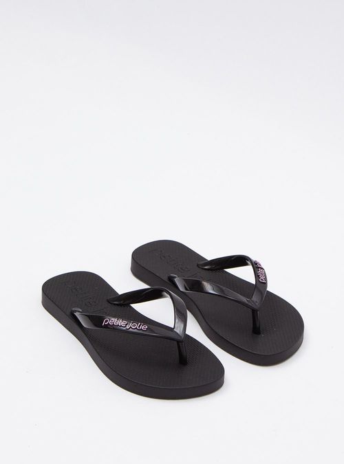 Chinelo Infantill Petite Jolie Fresh IN Preto PJ6901IN