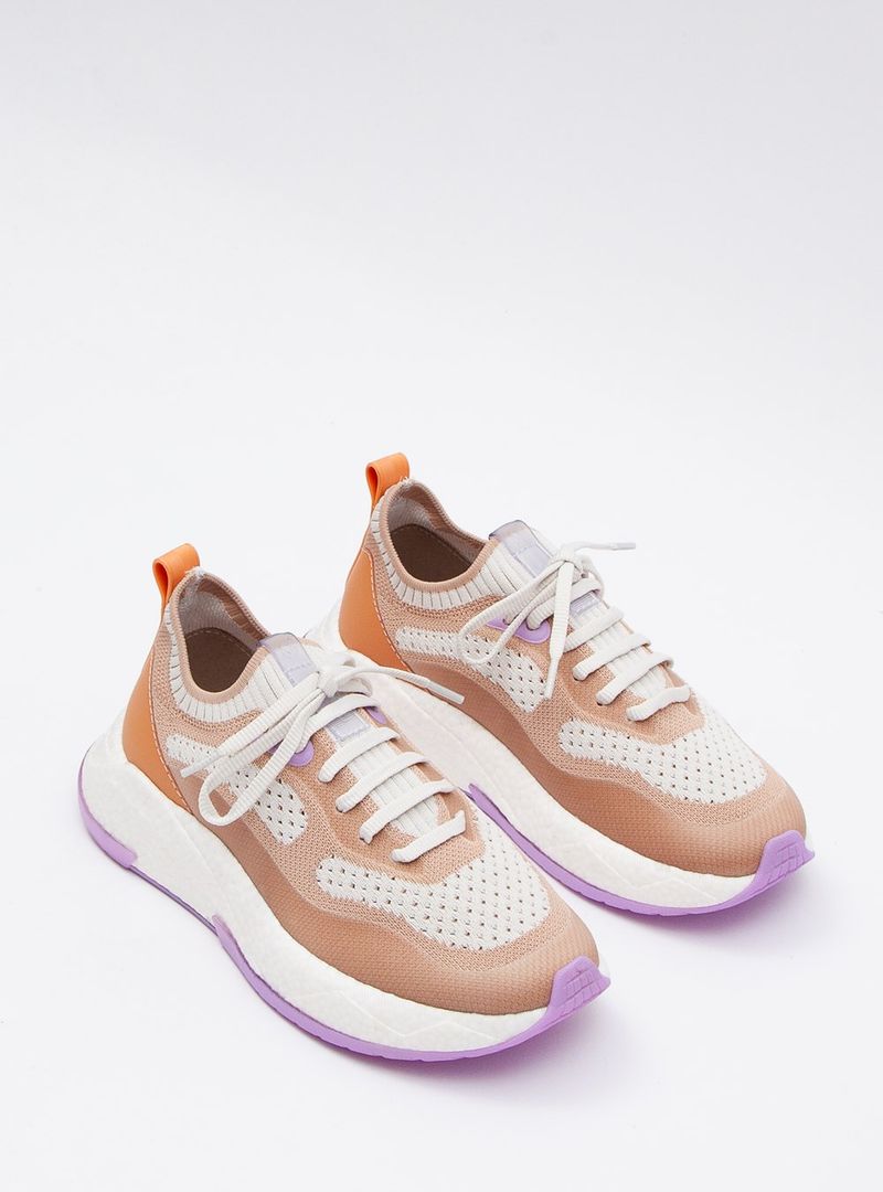 Tênis Petite Jolie Puff Sneaker White/Lilac PJ7130