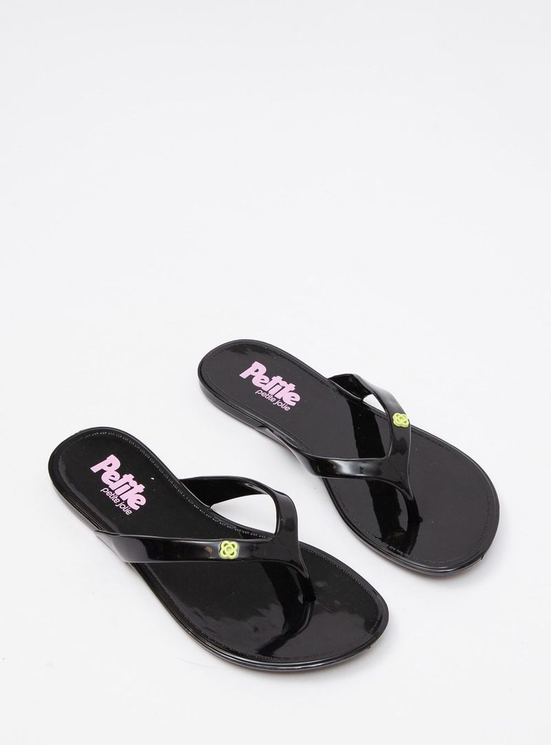 Chinelo IN Petite Jolie Lucky IN Preto/Bubble Pink PJ4420IN