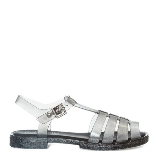 Sandália Petite Jolie Olly Preto Glitter PJ5397