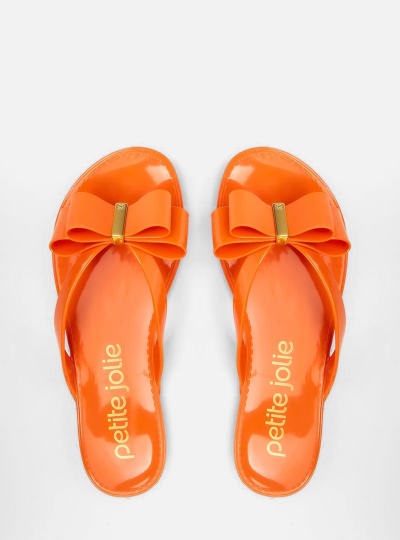 Chinelo Petite Jolie Lucky Laranja Tangerina PJ5585
